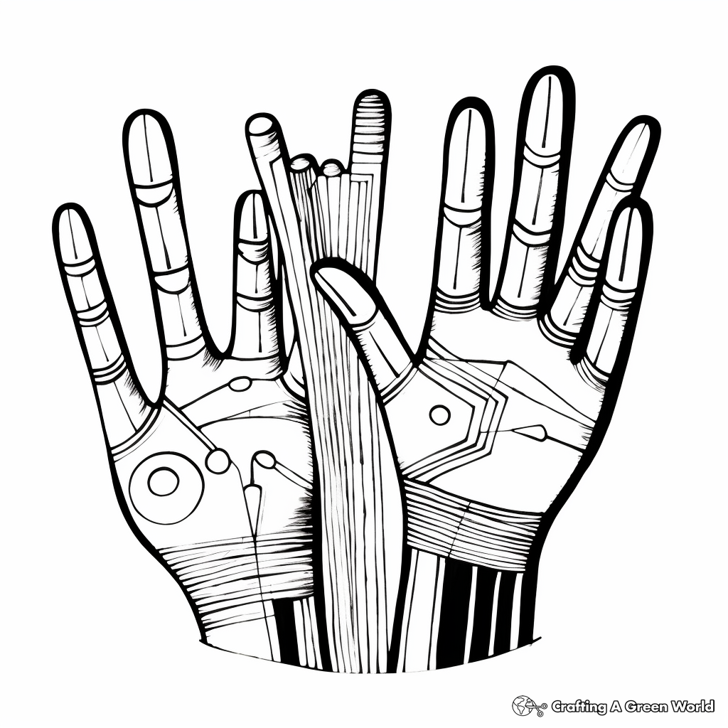 Hand coloring pages