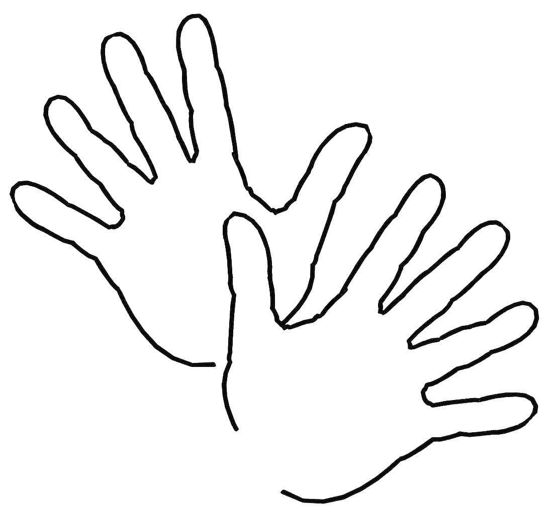 Hand template for kids