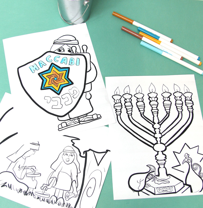 Chanukah coloring pages