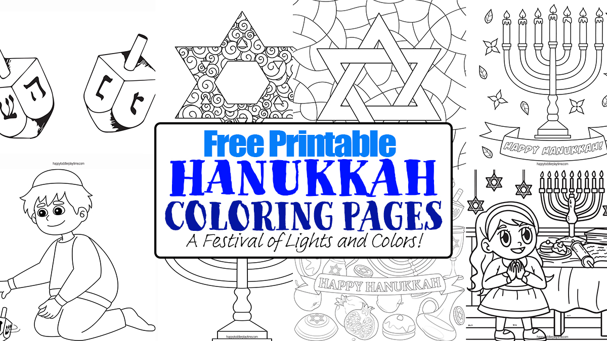 Free printable hanukkah coloring pages a festival of lights and colors