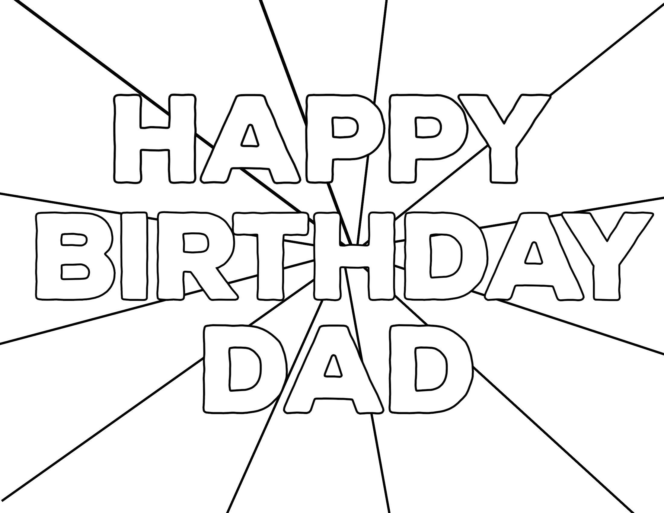 Free printable happy birthday coloring pages