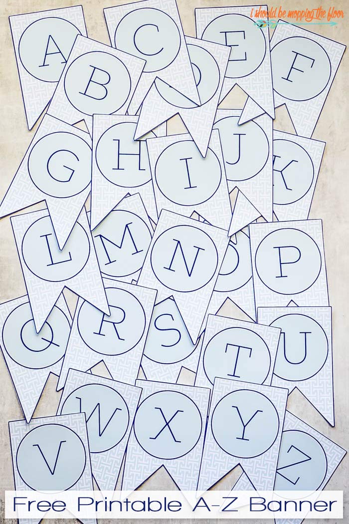 Free printable banner letters i should be mopping the floor