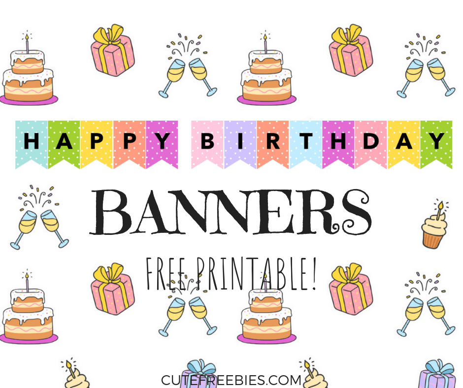 Happy birthday banners buntings â free printable