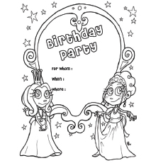 Happy birthday coloring pages