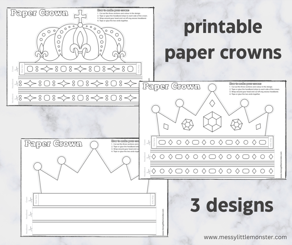 Printable crown template