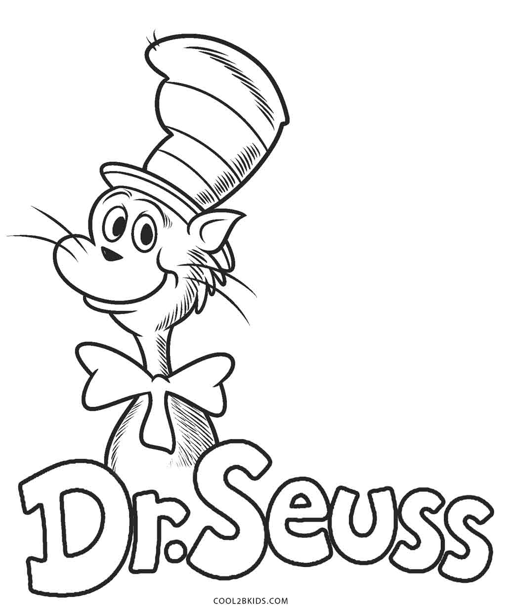 Free printable dr seuss coloring pages for kids