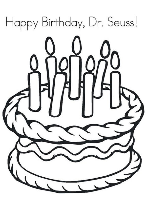 Coloring pages happy birthday dr seuss coloring pages