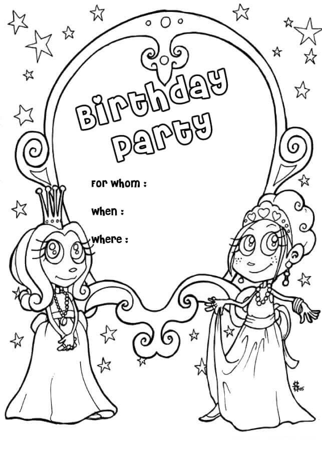 Happy birthday pages â printable pages