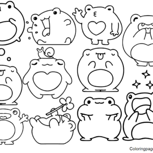 Stickers coloring pages printable for free download