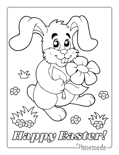 Free easter coloring pages for kids adults