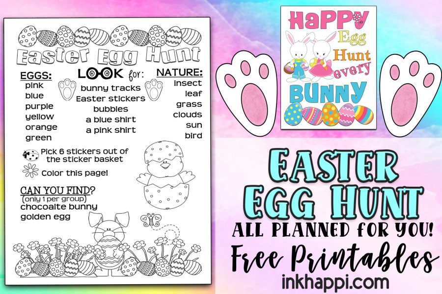 Easter egg hunt all planned out for you plus free printables