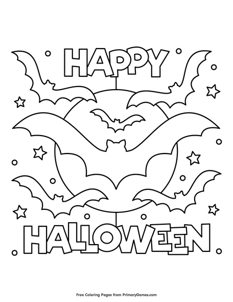 Happy halloween coloring page â free printable pdf from