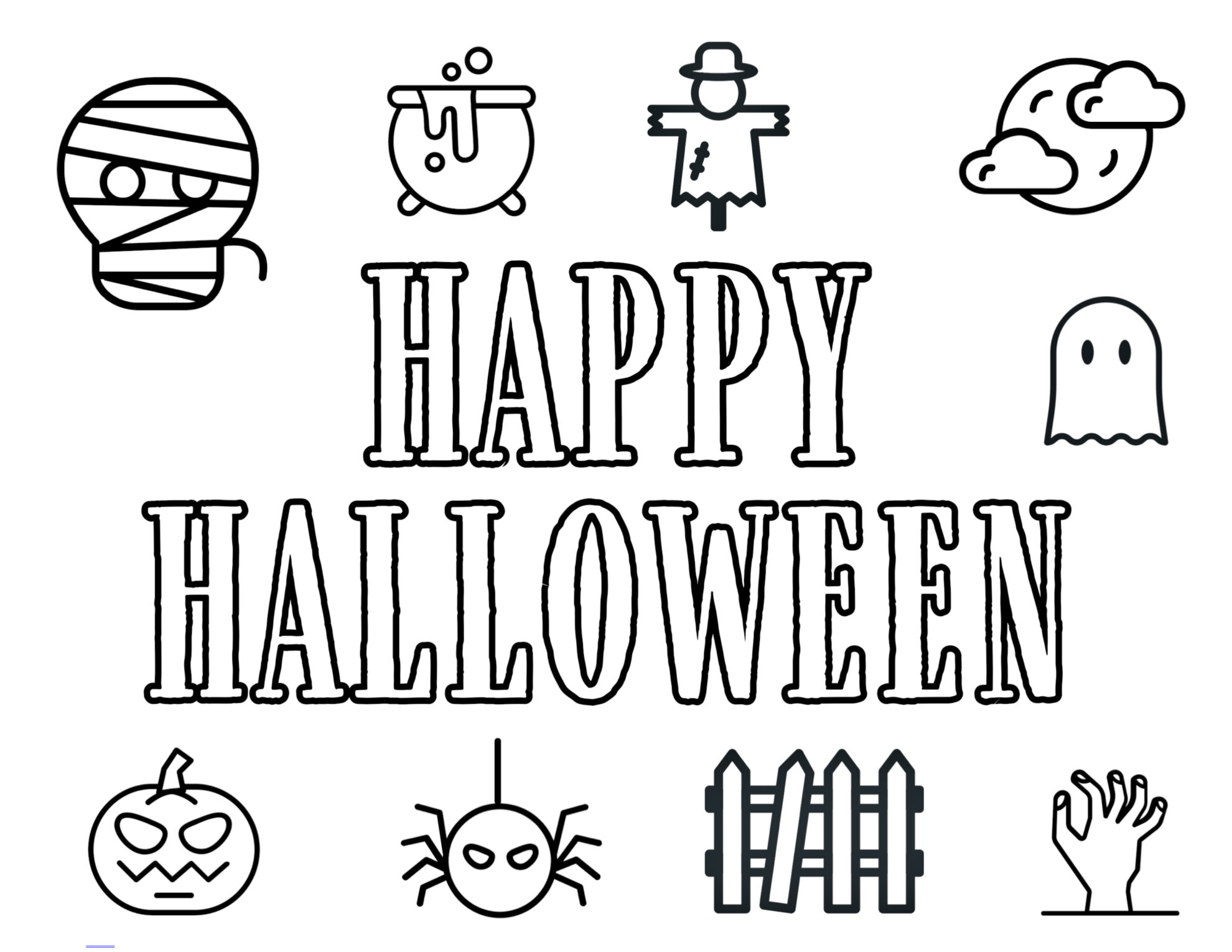 Free printable halloween coloring pages