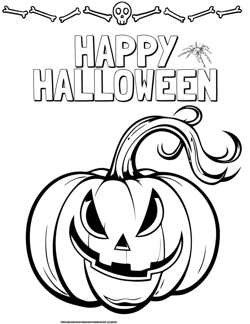 Halloween coloring pages free printable