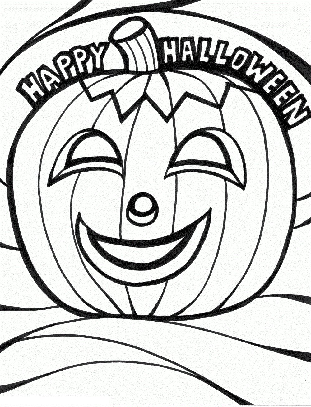 Free printable halloween coloring pages for kids