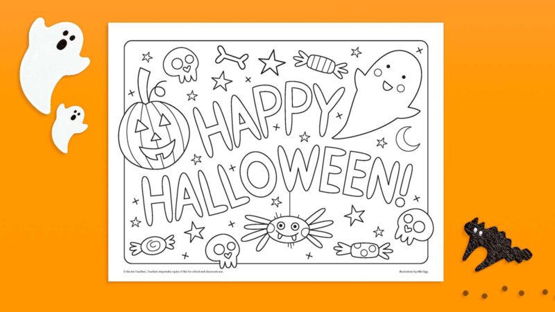 Halloween coloring pages grab our free download