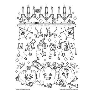 Spooky fun and creative halloween coloring pages and books