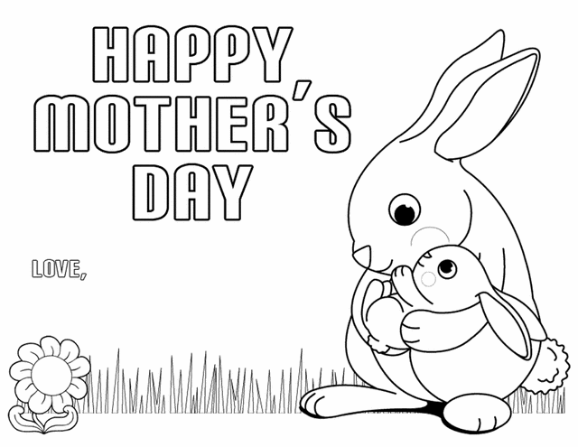 Printable mothers day coloring pages to keep kids busy â