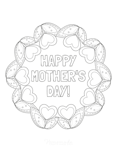 Free printable mothers day coloring pages for kids