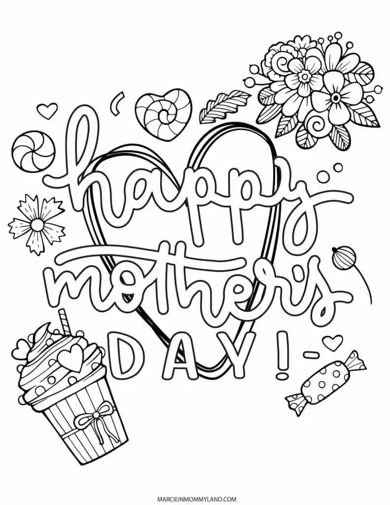 Free printable mothers day worksheets and coloring pages for kids