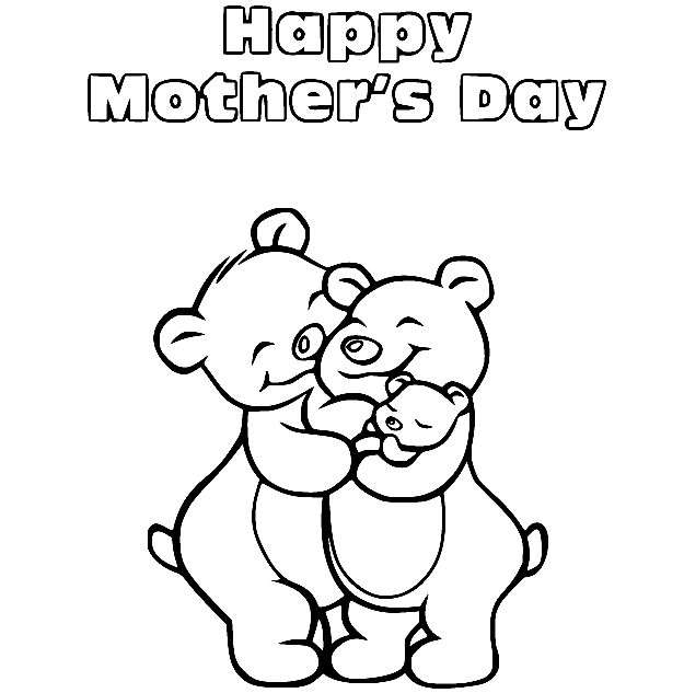 Mothers day coloring pages printable for free download