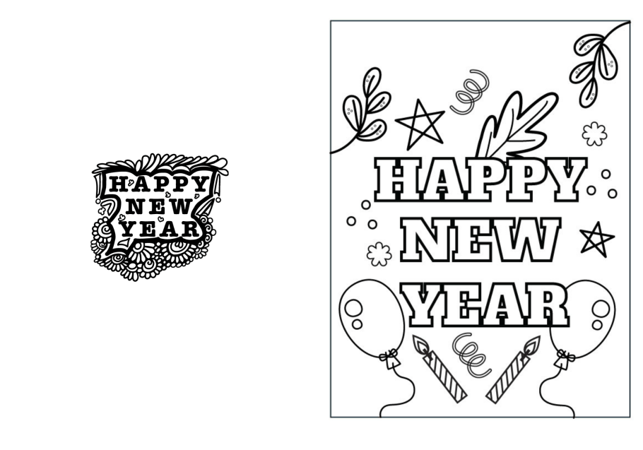 Happy new year free printable loring pages and cards for kids