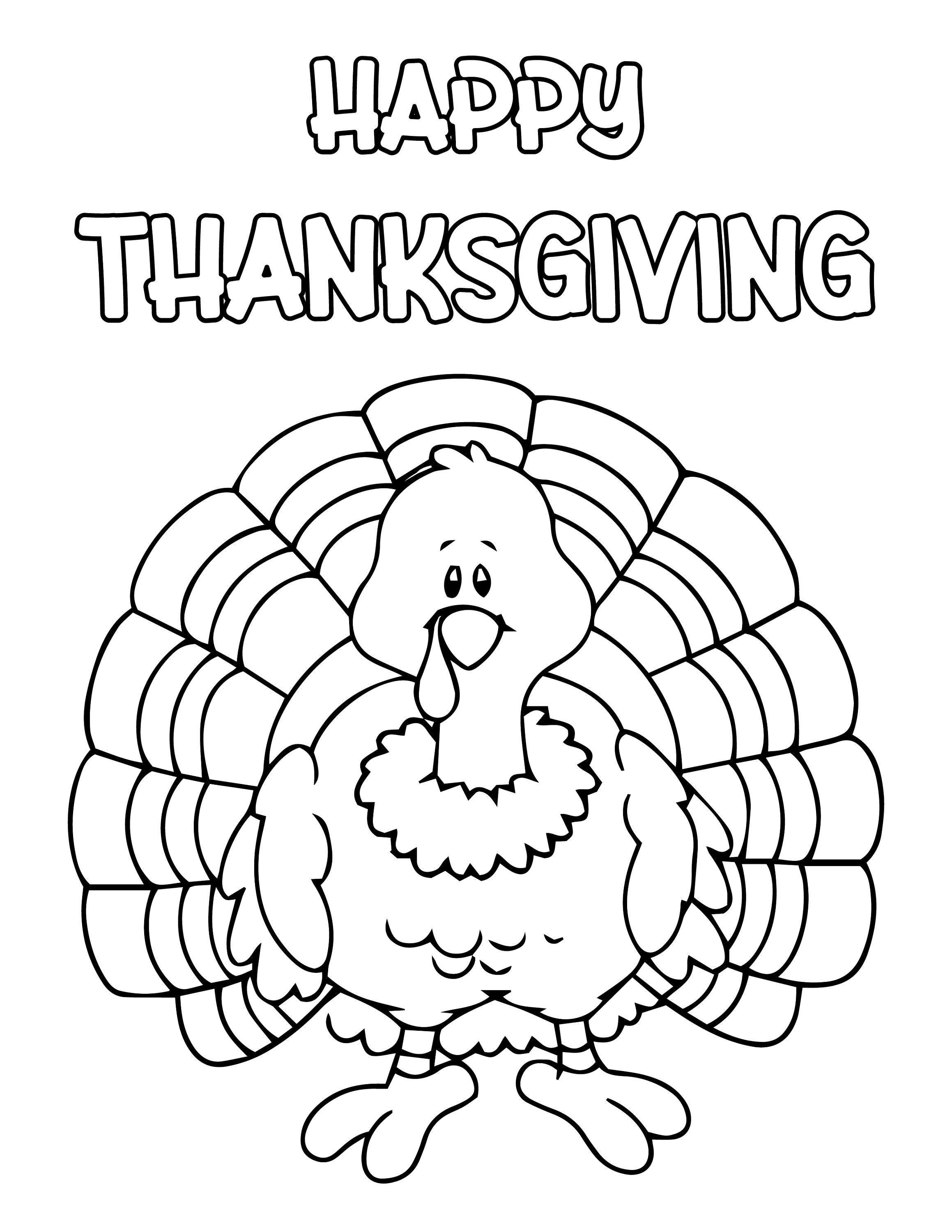 Thanksgiving printable pdf digital coloring pages for