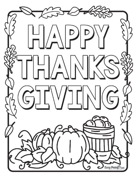 Printable thanksgiving coloring pages many free printables