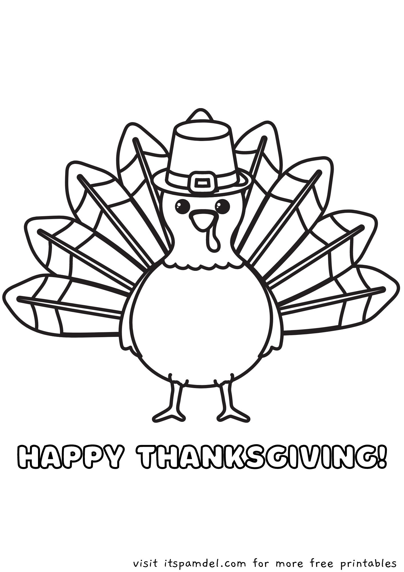 Free printable thanksgiving coloring pages for kids its pam del