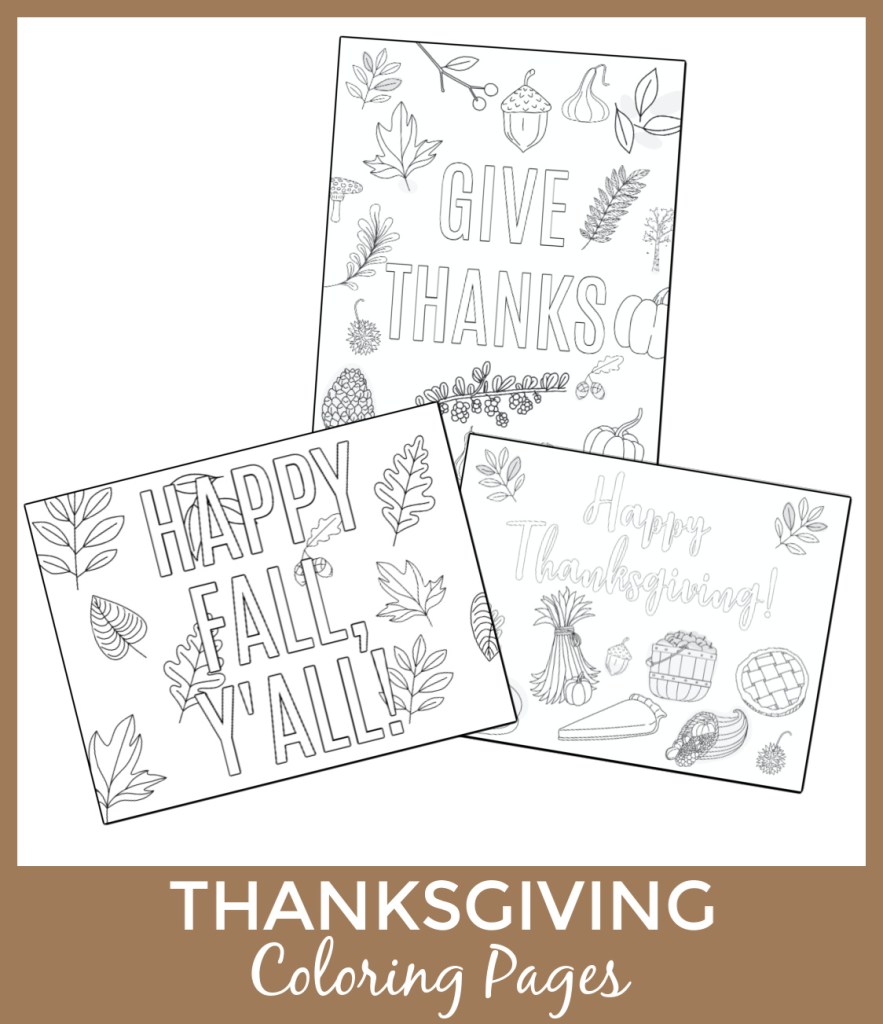 Thanksgiving coloring pages