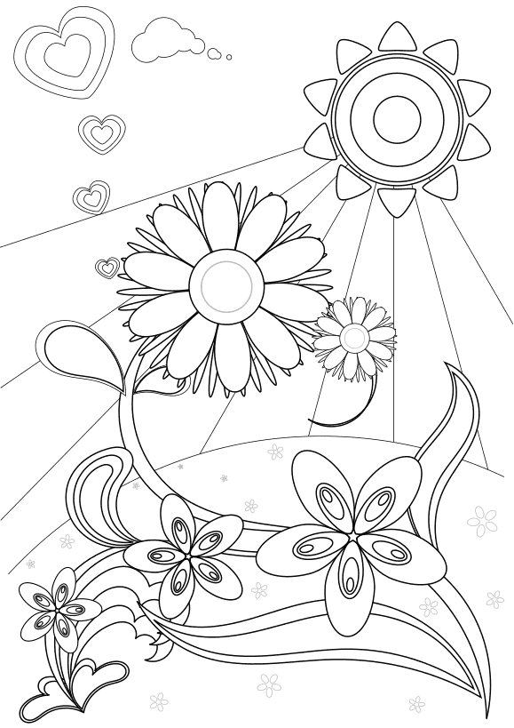 Hard coloring pages free printable nurie