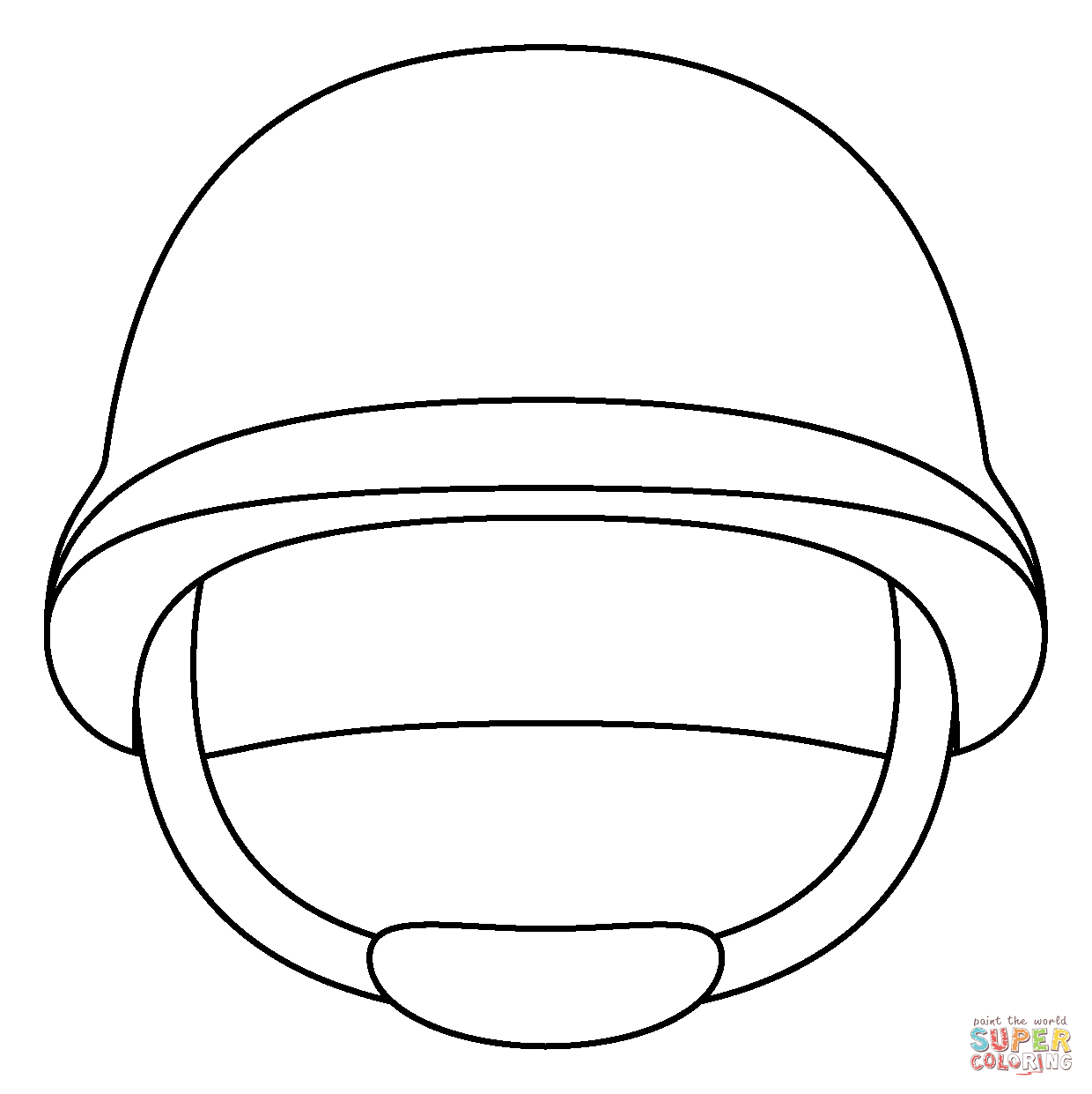 Military helmet emoji coloring page free printable coloring pages