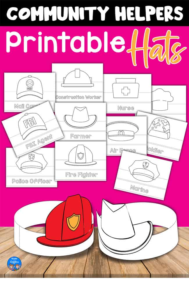 Munity helper hats free printable