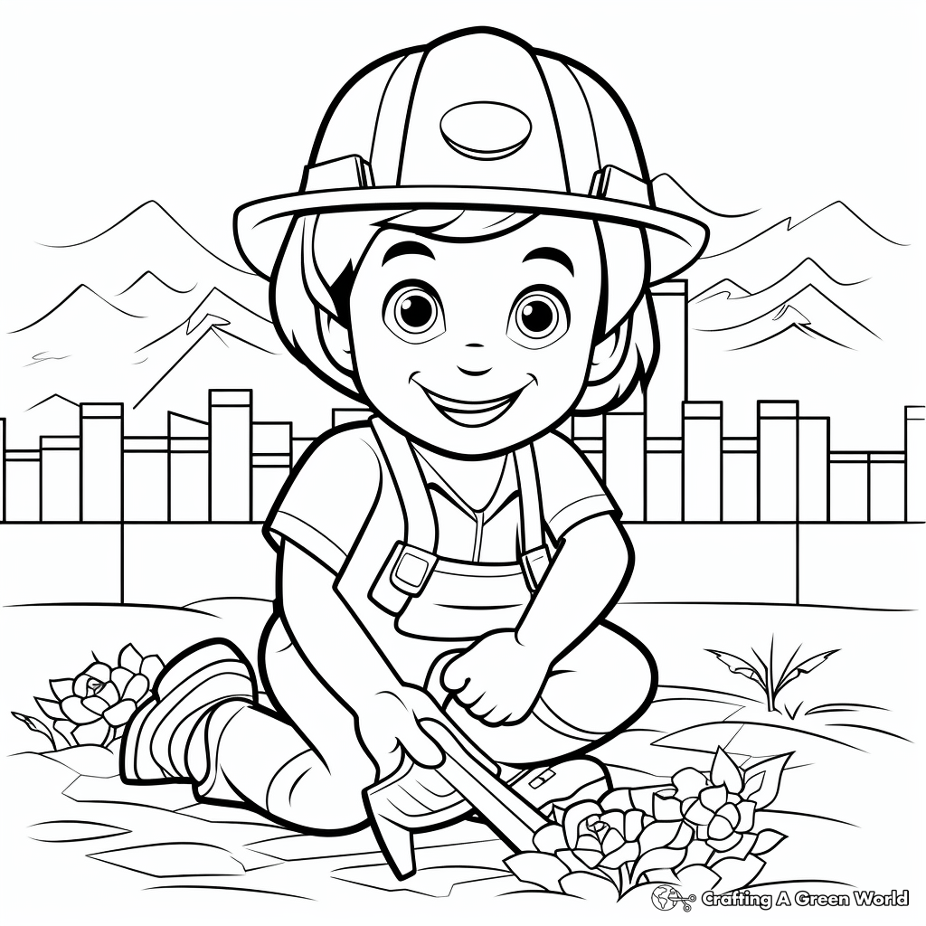 Construction coloring pages