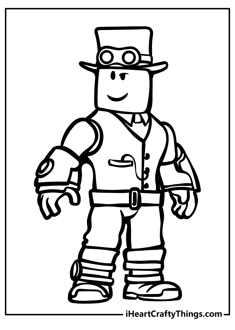 Roblox coloring pages free printables