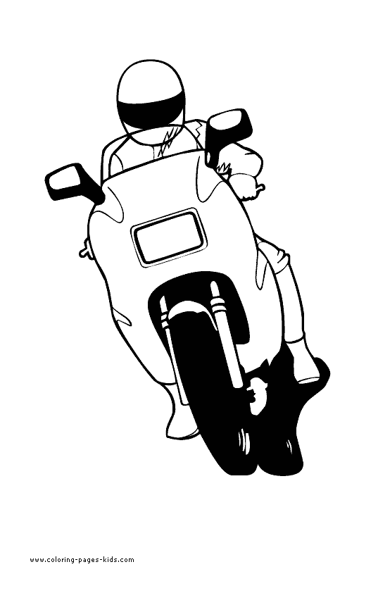 Motorcycle color pages free printable coloring sheets for kids