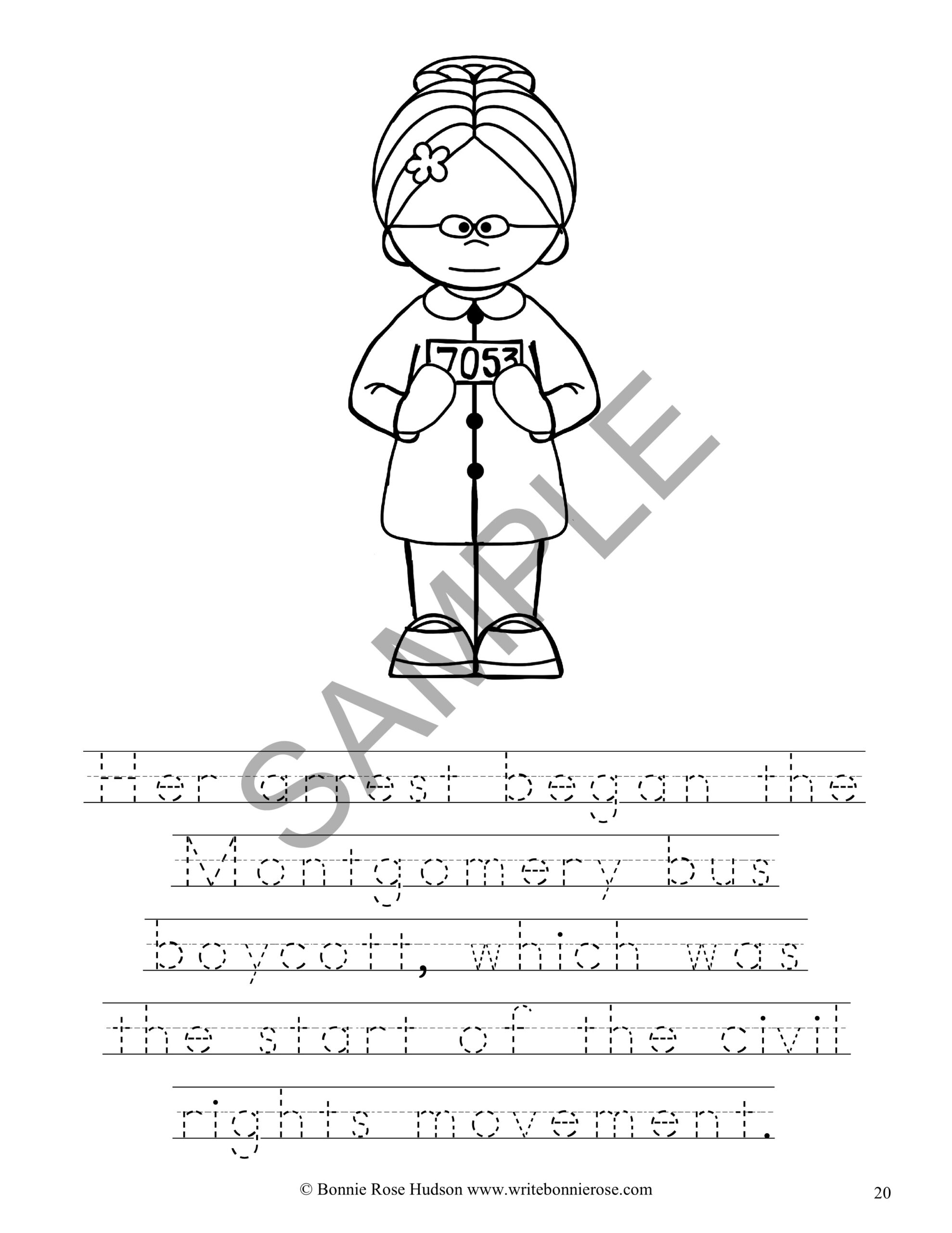 Harriet tubman and rosa parks coloring book