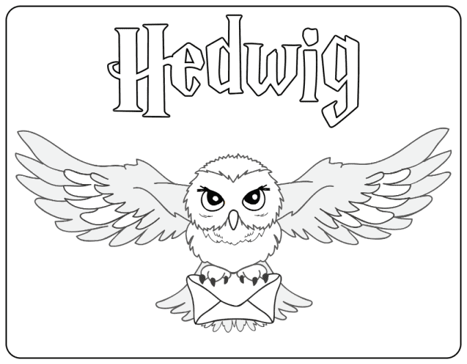 Harry potter printable coloring pages for kids