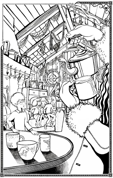 Free harry potter coloring page by minalima â