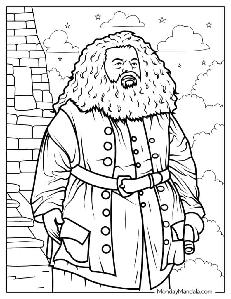 Harry potter coloring pages free pdf printables