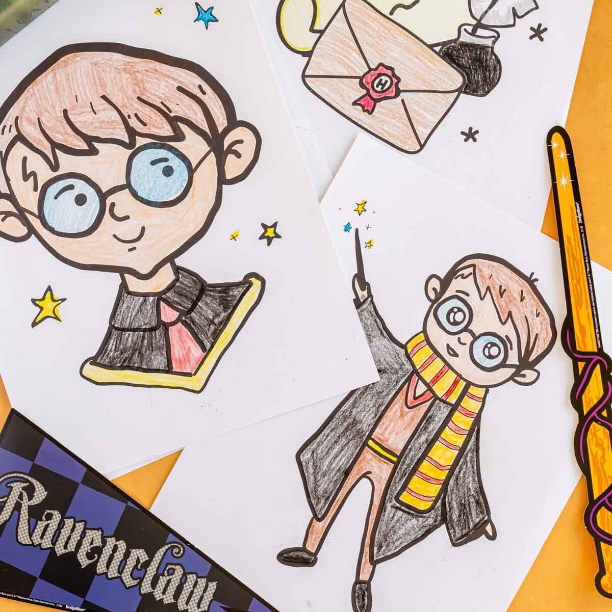 Free printable harry potter coloring pages for kids