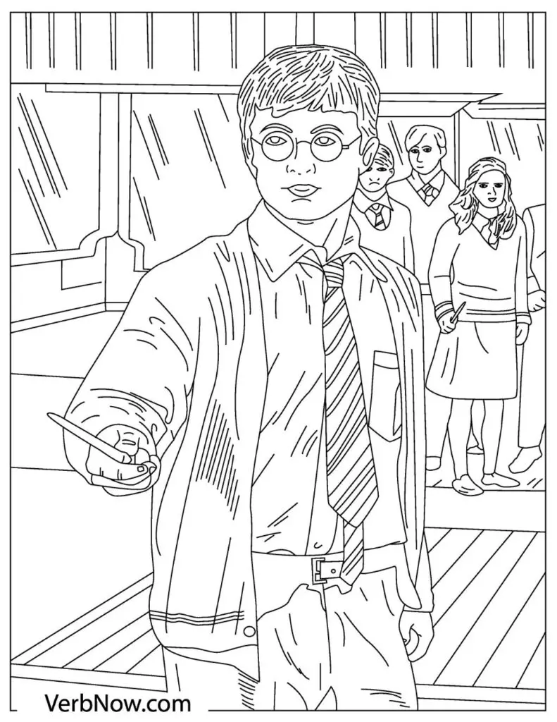 Free harry potter coloring pages for download printable pdf