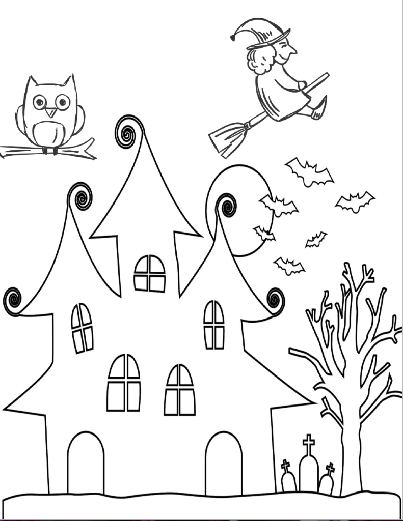 Free printable halloween coloring pages for kids