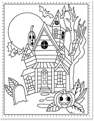 Halloween coloring pages free printable book kids will love