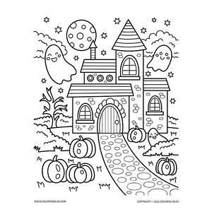 Spooky fun and creative halloween coloring pages and books