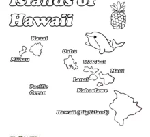 Hawaii coloring pages