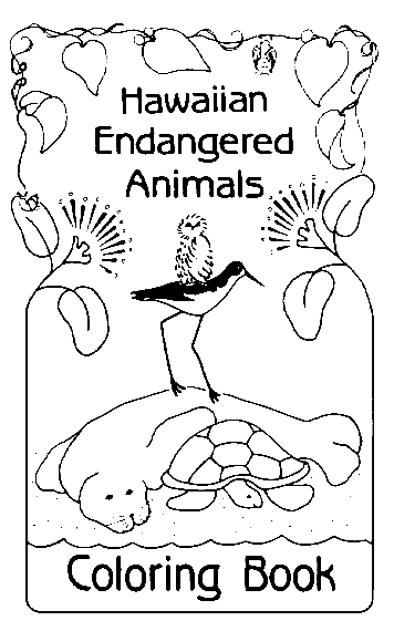 Department of land and natural resources an endangered animals coloring book