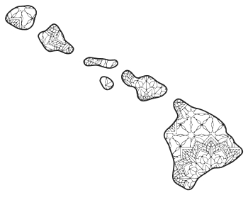 Hawaii â map outline printable state shape stencil pattern â diy projects patterns monograms designs templates