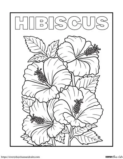 Free realistic flower coloring pages for all ages