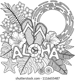 Hawaii coloring page photos and images